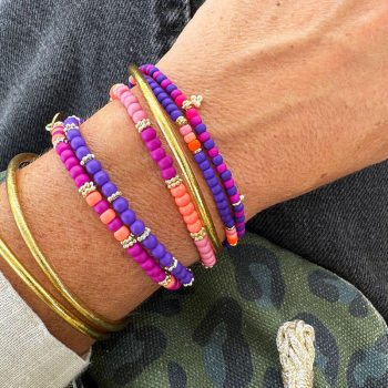 Super Gem Perlenarmband Mini Roc purple style